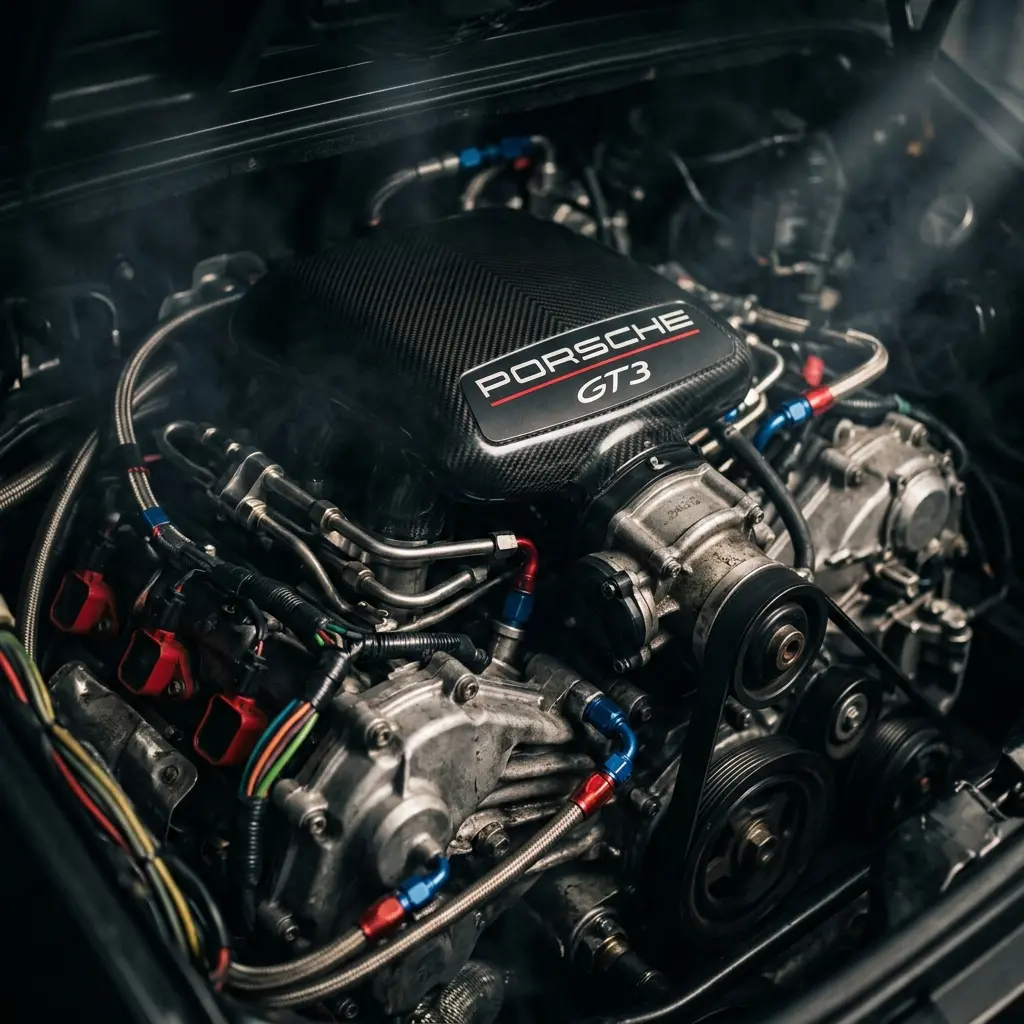 Detalle mecánico y presentación del vehículo